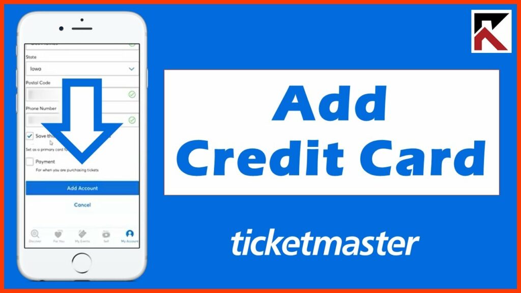 how to add credit card on ticketmaster