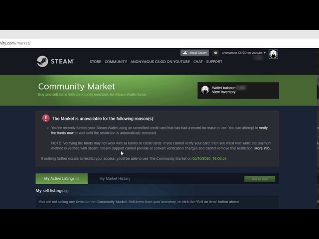 steam verify credit card
